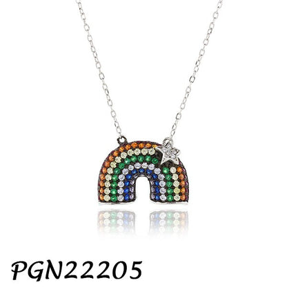 Rainbow Necklace 15+3" - PGN22205