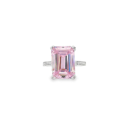 Emerald Cut Pave Band Ring - KR661010