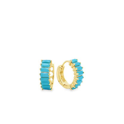 Chunky Baguette Mini Hoop - KE191089