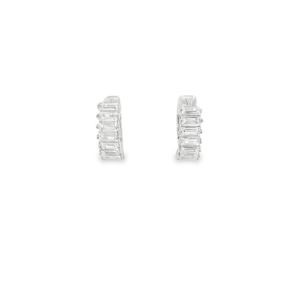 Chunky Baguette Mini Hoop - KE191089