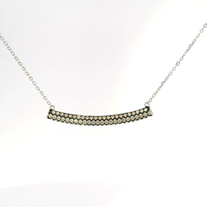 Pave Bar Necklace 15+3" - PGN22159