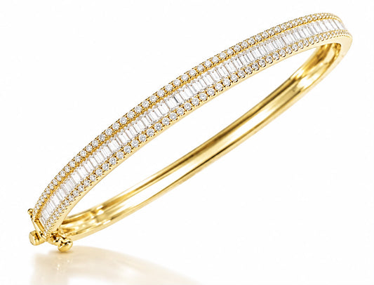 Thin Baguette Bangle - KAN47119