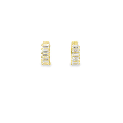 Chunky Baguette Mini Hoop - KE191089