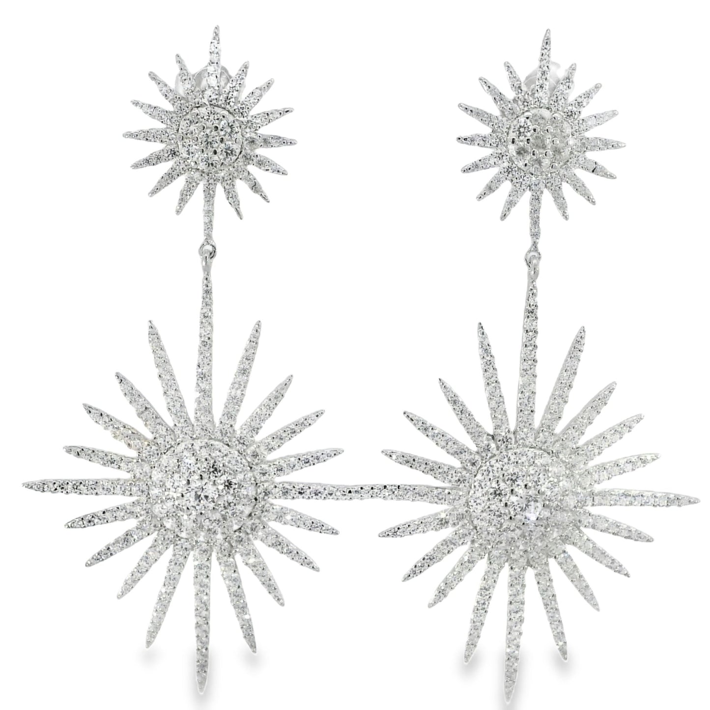 Large Double Starburst Earring - KE19936