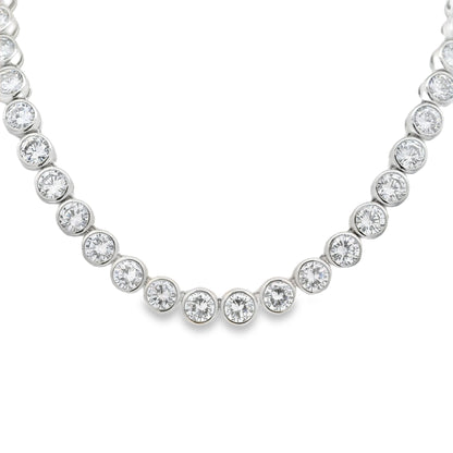 5MM Bezel Tennis Necklace - KN22324