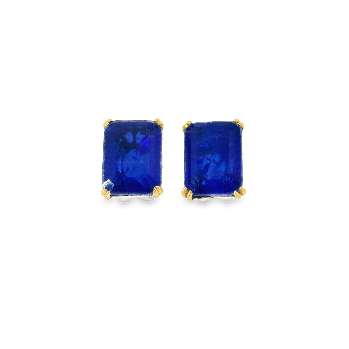 Large Rectangle Omega Back Earring - KE192039