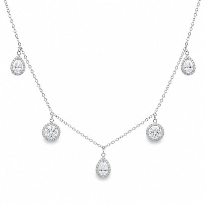 Floating Multi-Shape Dainty Necklace 15+3" - PGN22308
