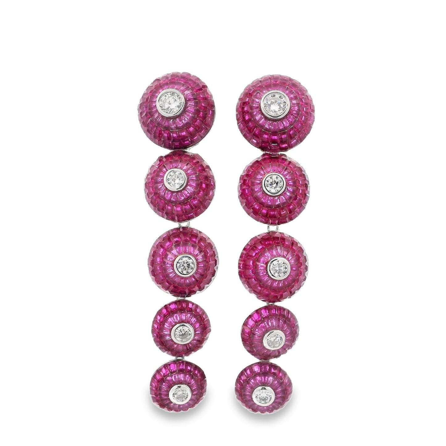 Circle Drops Invisible Set Earring - AE102072