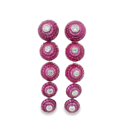 Circle Drops Invisible Set Earring - AE102072