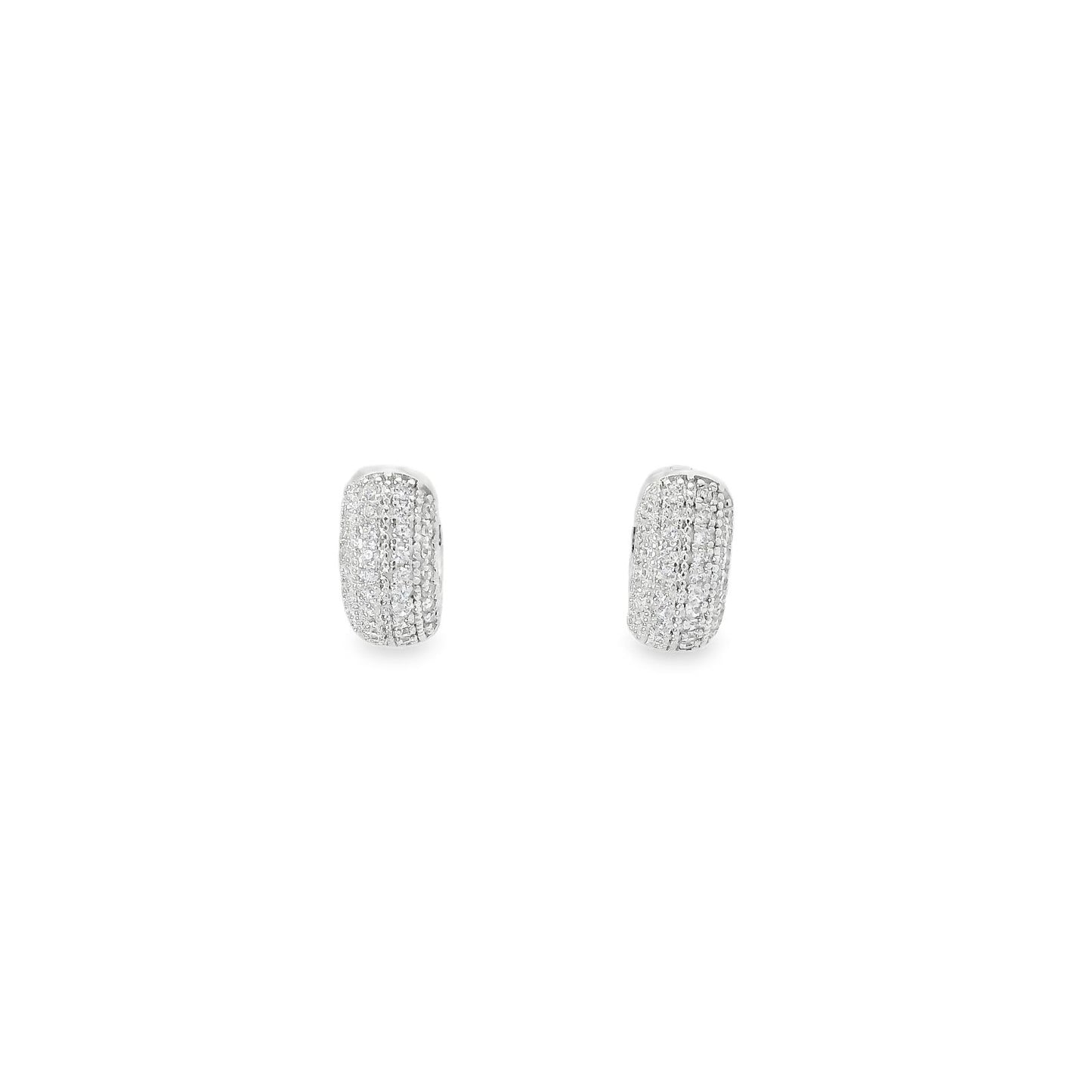 Pave Mini Chunky Hoop - KE192049