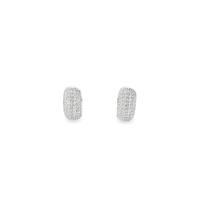 Pave Mini Chunky Hoop - KE192049