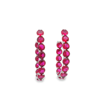 5MM Stone Oval 1.5" Hoop - KE19944