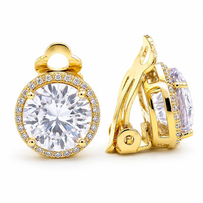 8CTW Halo Clip On Earring - KE19174
