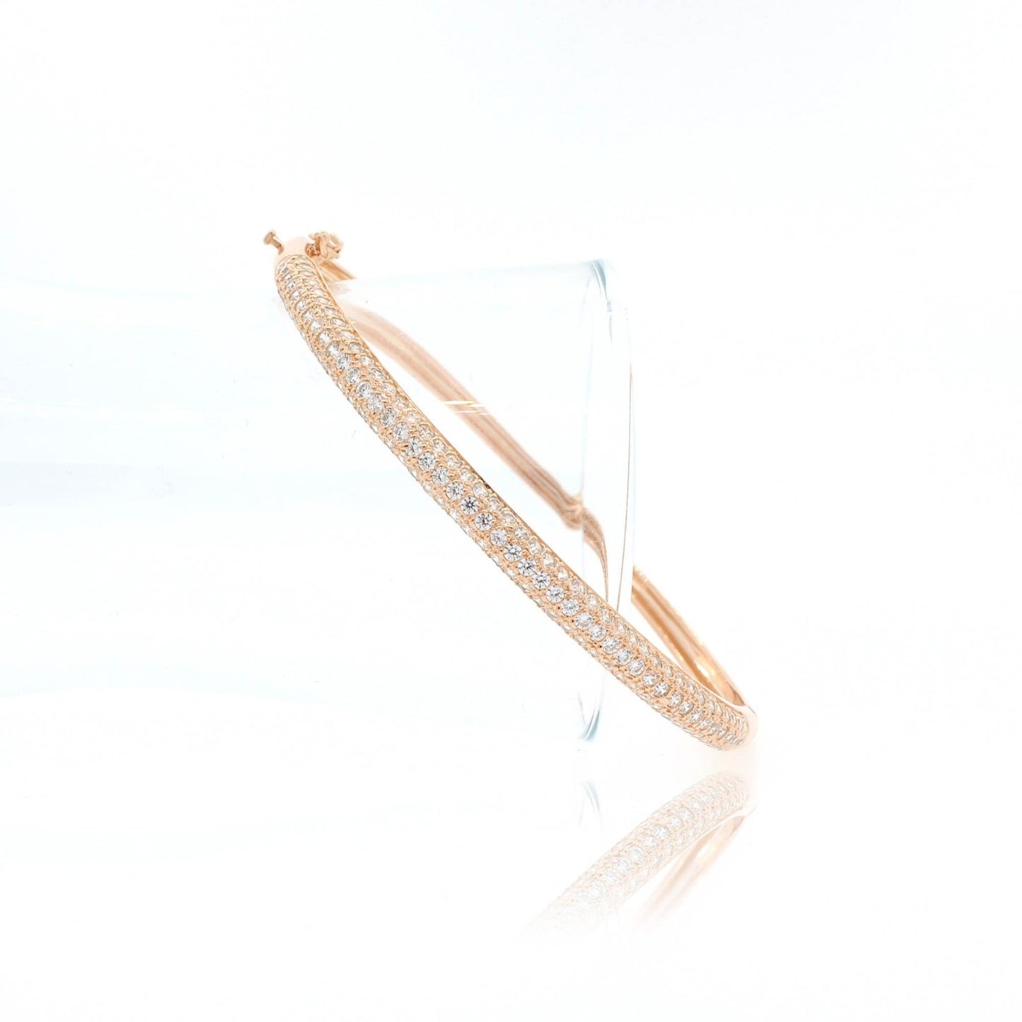 3 Row Pave Eternity Bangle - BAN0039E