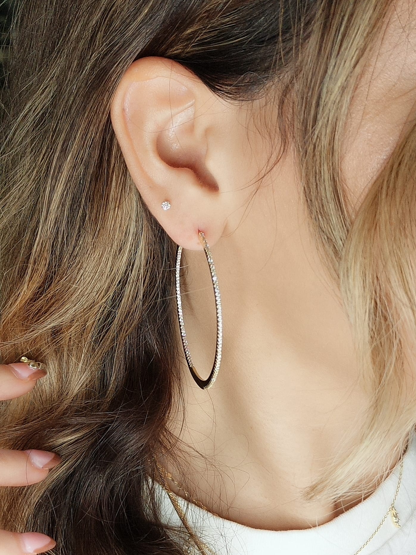 Thin Large 2" Hoops - KE19305A