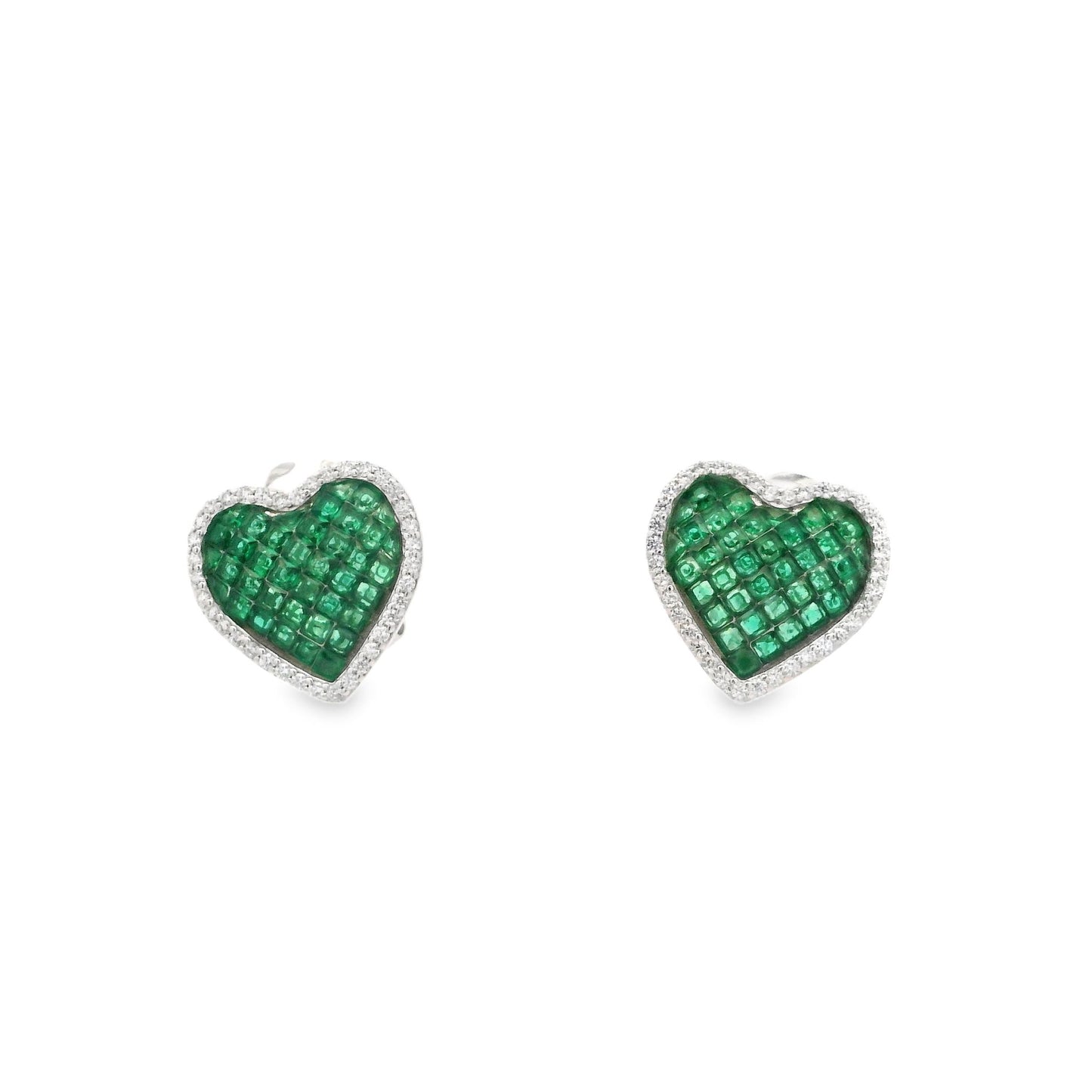 Invisible set Heart Omega Back Earring - AE13329