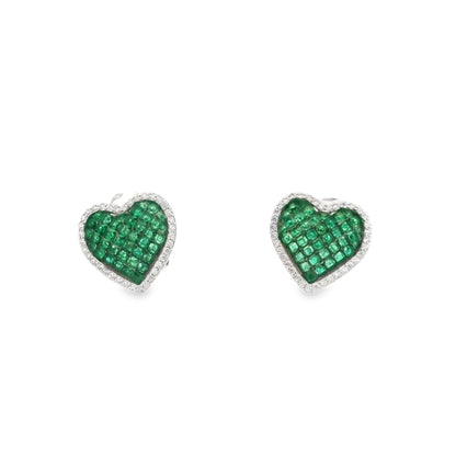 Invisible set Heart Omega Back Earring - AE13329