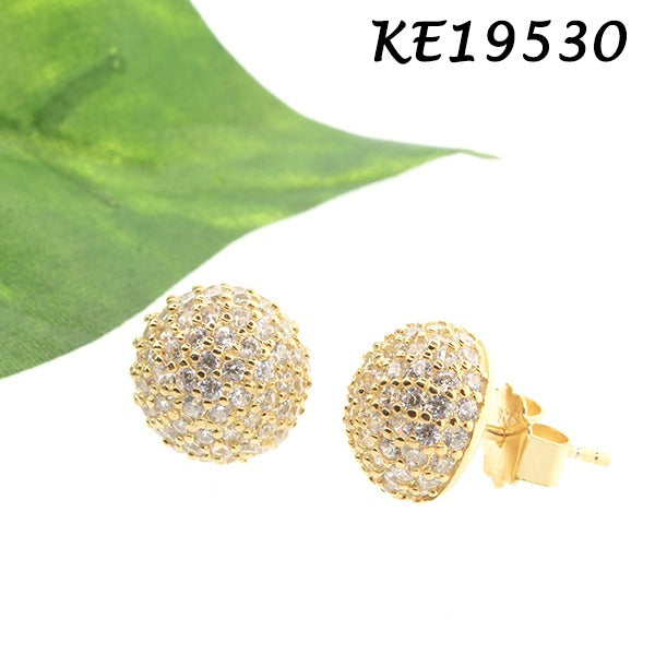Small Pave Ball Stud - KE19530