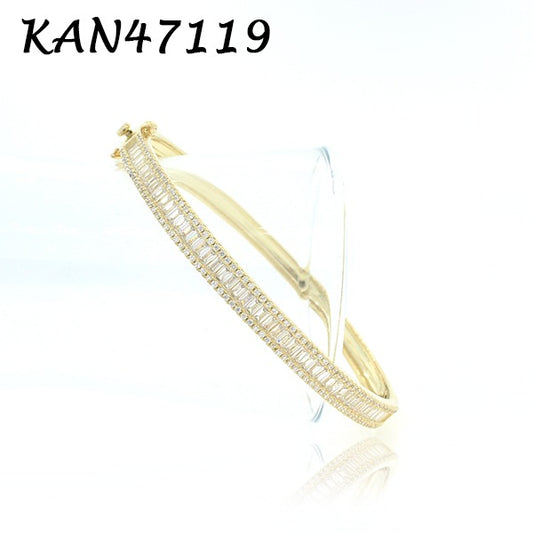 Thin Baguette Bangle - KAN47119