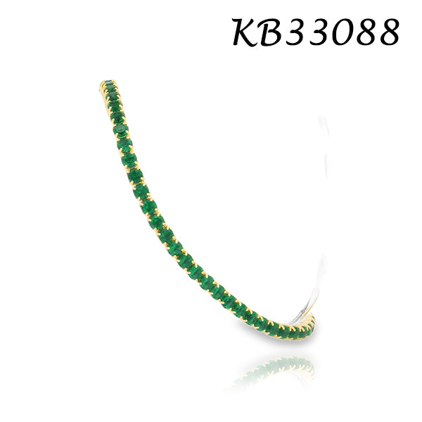 Micro Diamond CZ 2MM Tennis 6+1" Bracelet - KB33088-2