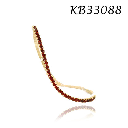 Micro Diamond CZ 2MM Tennis 6+1" Bracelet - KB33088-2