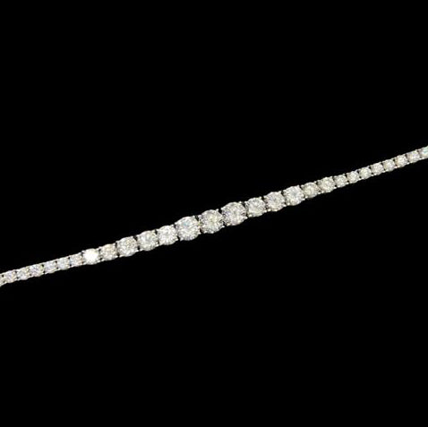 Graduate CZ Tennis Bracelet 7" - KB33128