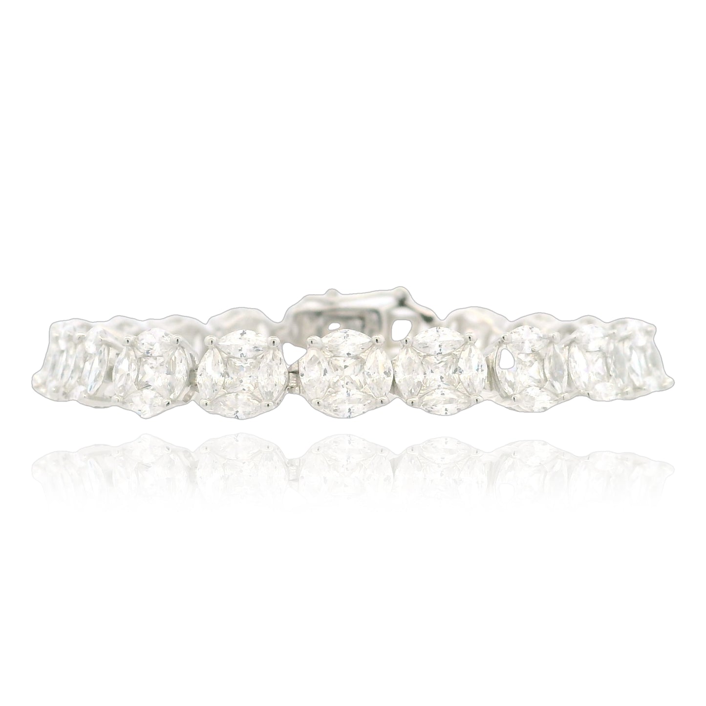 Elegant Marquise Cluster Bracelet - KB33134