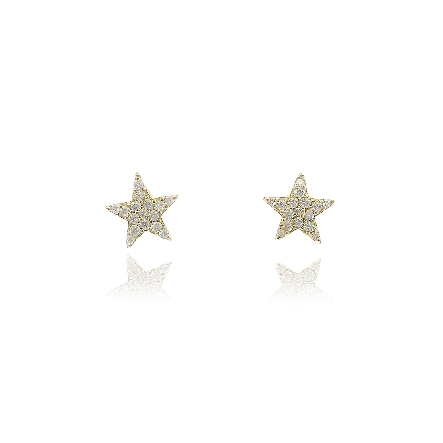 Mini Star Pave Earrings - KE191084