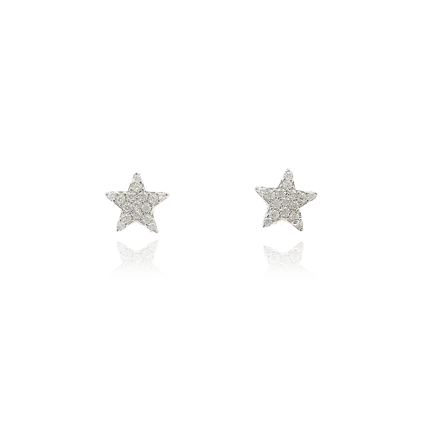 Mini Star Pave Earrings - KE191084