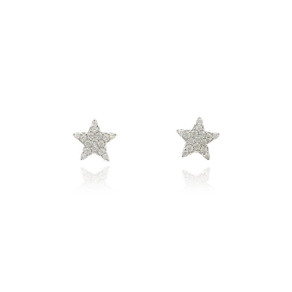 Mini Star Pave Earrings - KE191084