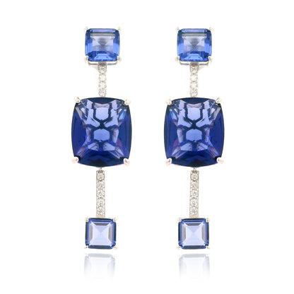 Elegant 3 stone Earring - KE192015