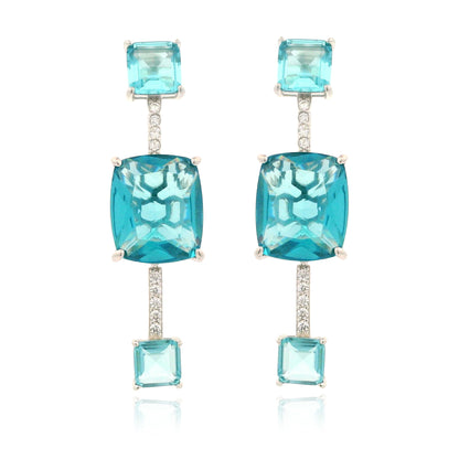 Elegant 3 stone Earring - KE192015