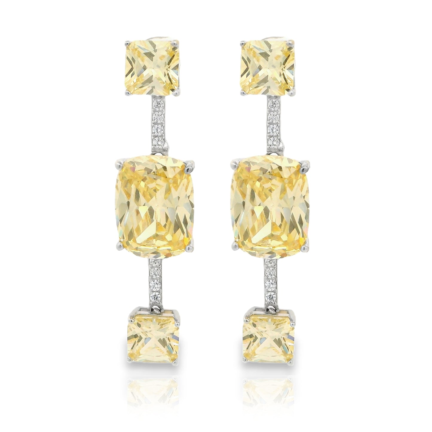 Elegant 3 stone Earring - KE192015