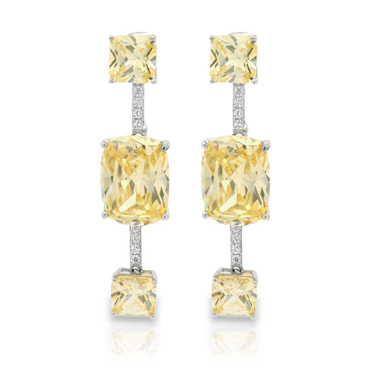 Elegant 3 stone Earring - KE192015