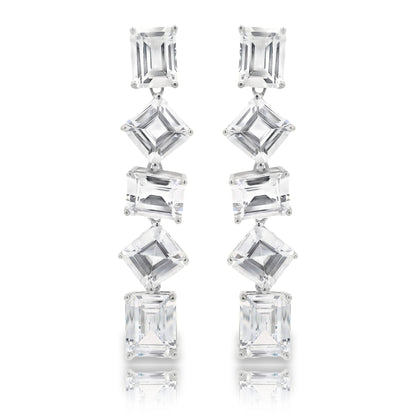 Drakes Asscher Cut 5 Drop Earrings - KE192019