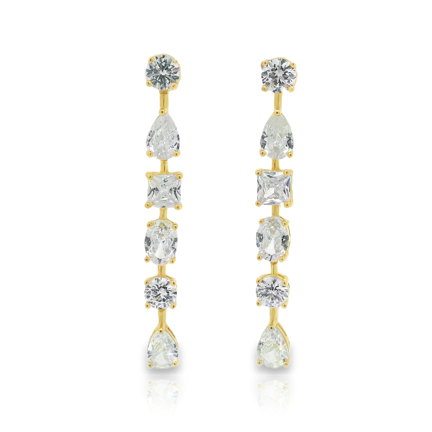 Multi Shape Drop Earring - KE192064