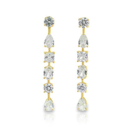 Multi Shape Drop Earring - KE192064