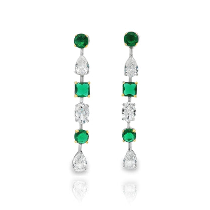 Multi Shape Drop Earring - KE192064