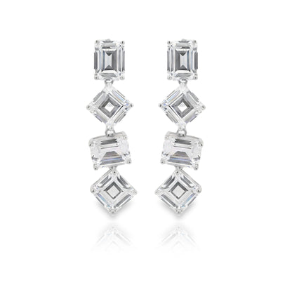 Drakes Asscher Cut 4 Drop Earrings - KE192072