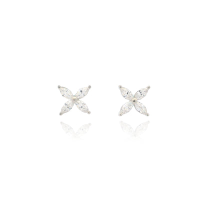 Floral Marquise stud Earrings - KE192073