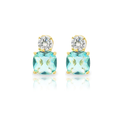 Medium Classic Double Stones CZ Earring – KE19771
