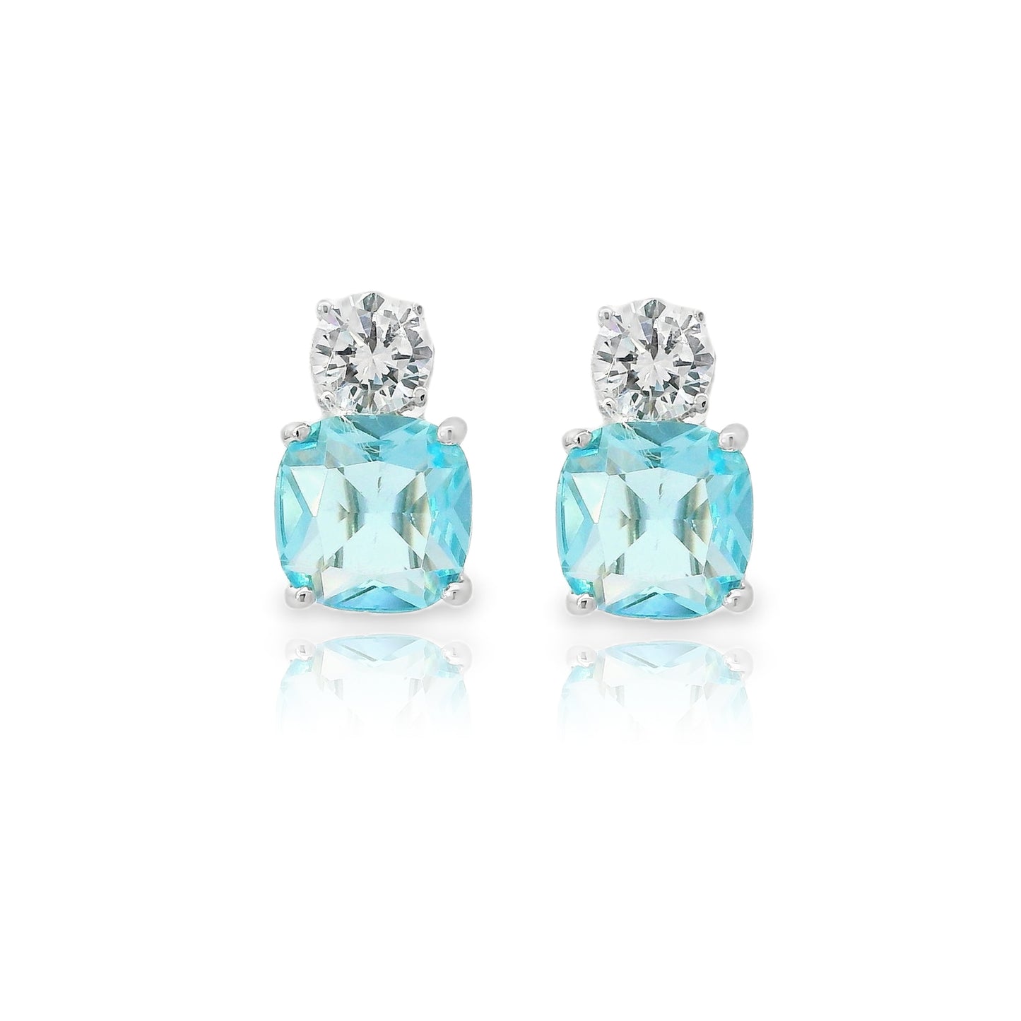 Medium Classic Double Stones CZ Earring – KE19771