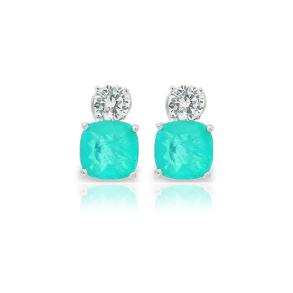 Medium Classic Double Stones CZ Earring – KE19771