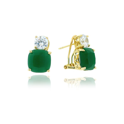 Medium Classic Double Stones CZ Earring – KE19771
