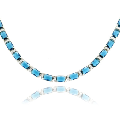 Elegant Emerald Necklace 16" - KN22319