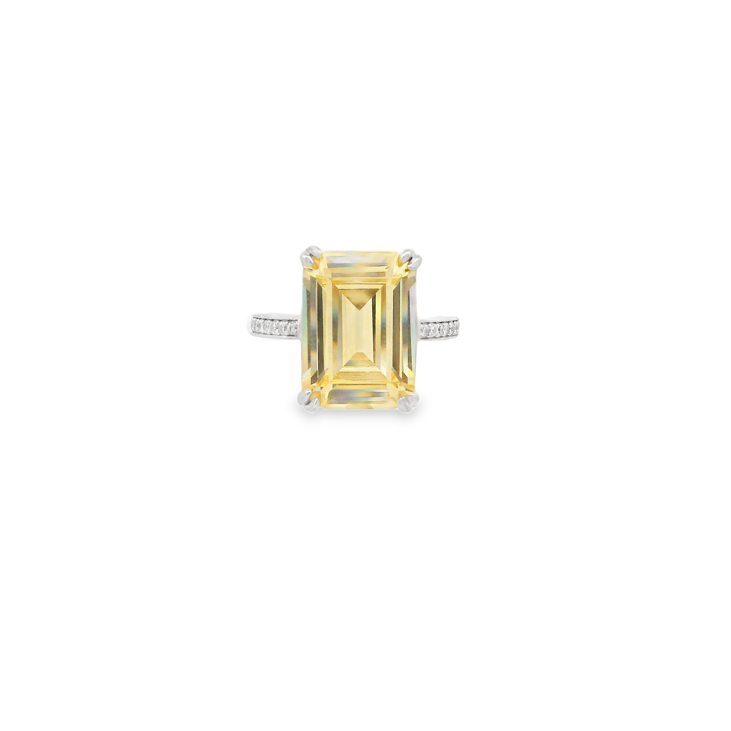 Emerald Cut Pave Band Ring - KR661010