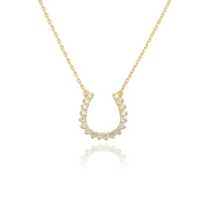 Lucky Horseshoe 15+3" Necklace - PGN22174A