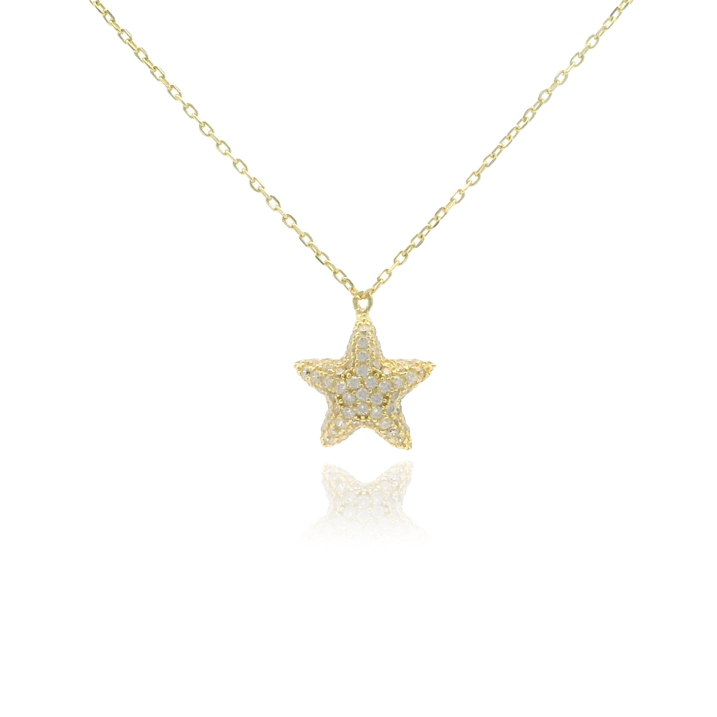 Puffy Star 15+3" Necklace - PGN22229