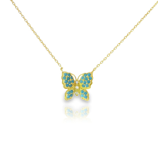 Pave Butterfly 15+3" Necklace - PGN22377