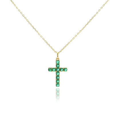 Cross CZ Necklace 15+3" - PGN22401